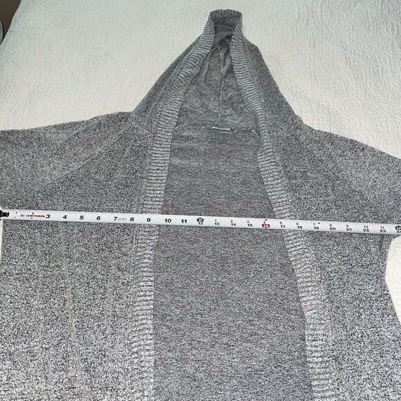 Soma Women's Knit Hooded Cardigan Size S/M, Black, White,‎ and Gray - Picture 6 of 9